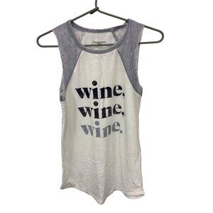 Grayson Threads Wine Graphic Raglan Tank Top